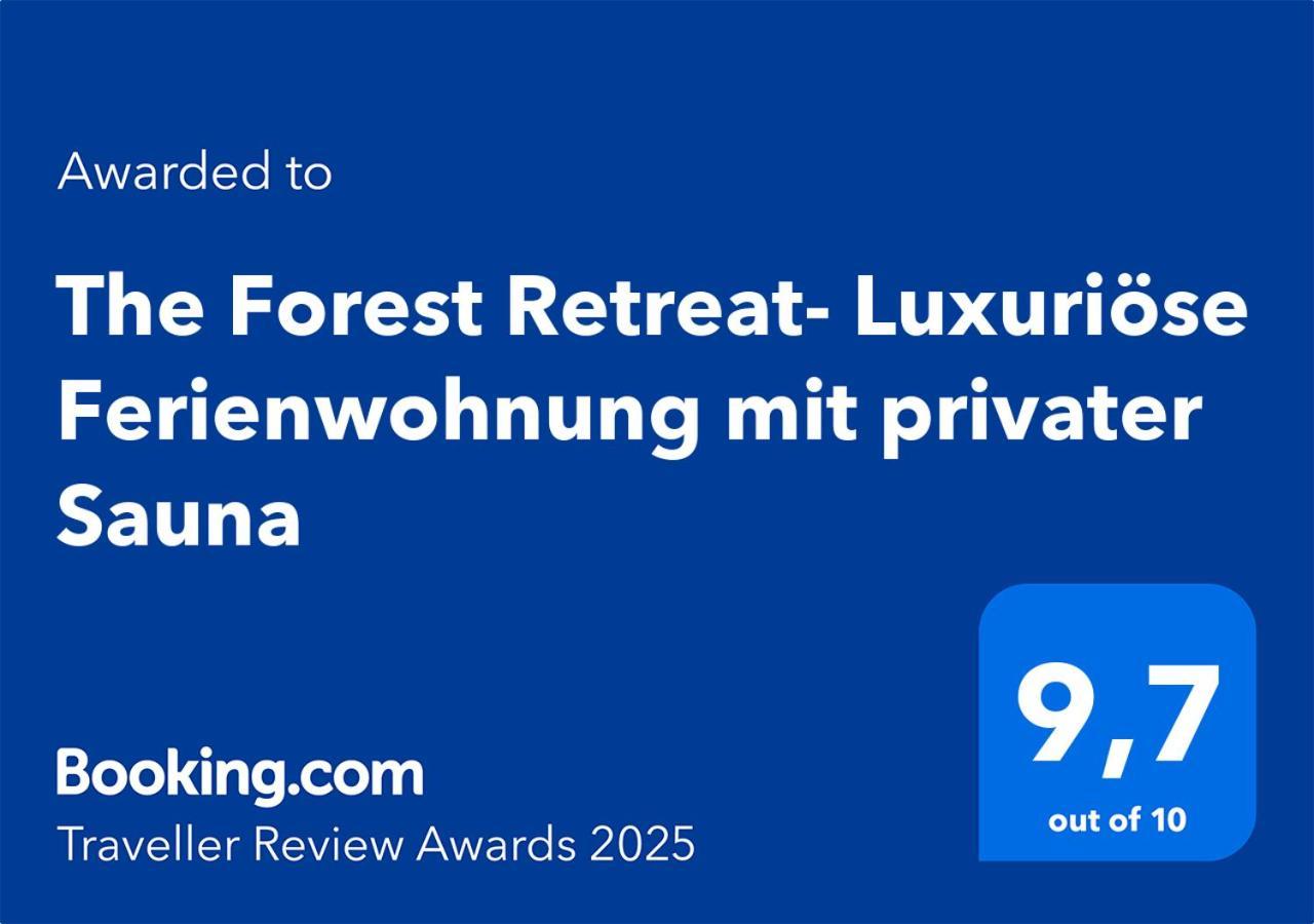 The Forest Retreat- Luxurioese Ferienwohnung Mit Privater Sauna 韦默尔斯基兴 外观 照片