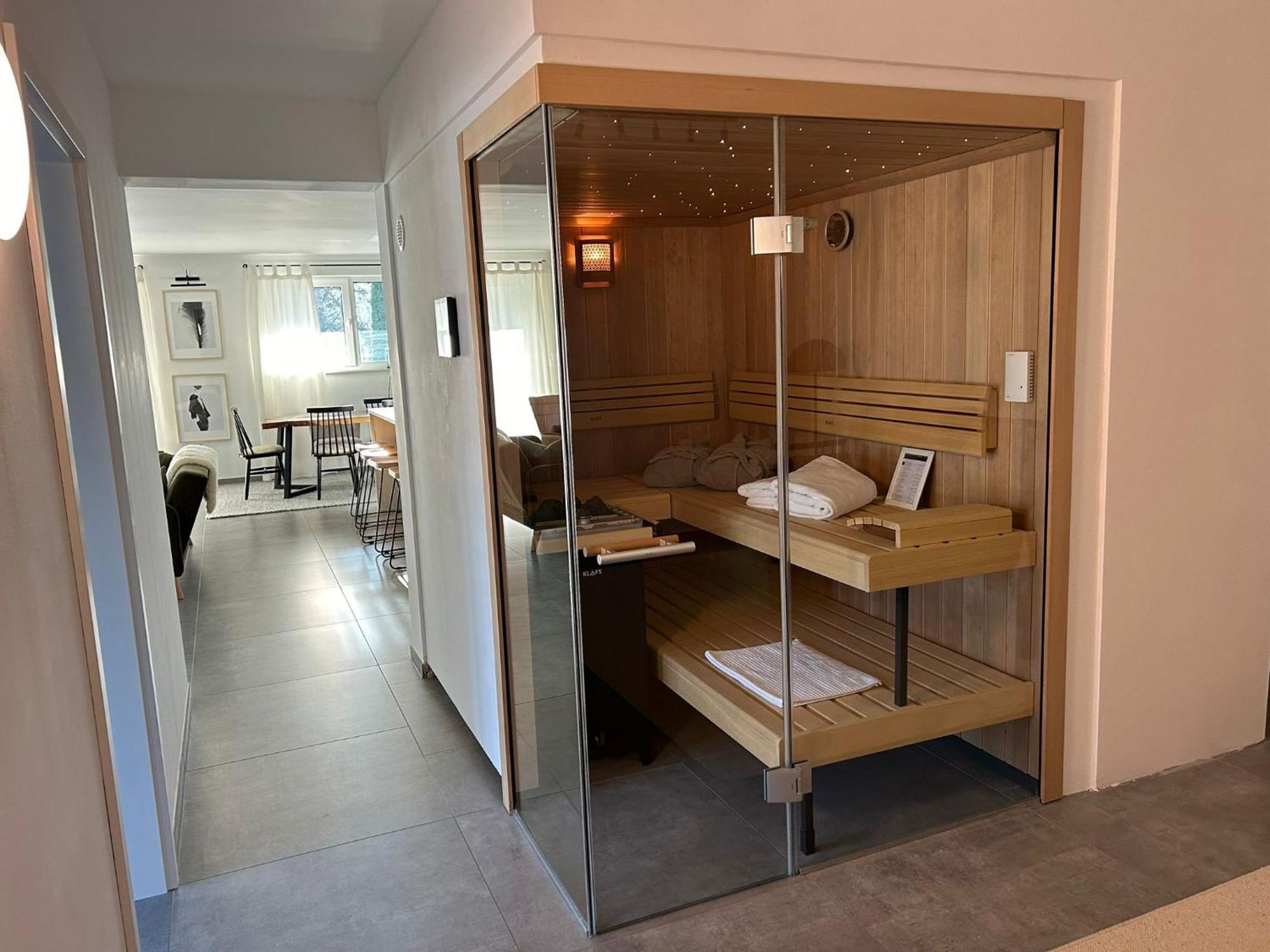 The Forest Retreat- Luxurioese Ferienwohnung Mit Privater Sauna 韦默尔斯基兴 外观 照片
